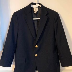 Land's End Navy Blue Blazer Boys Size 10 Husky